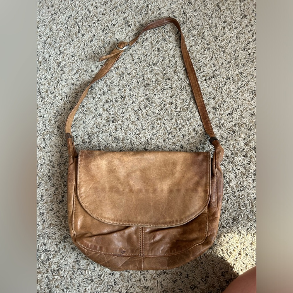 Vintage crossbody leather purse